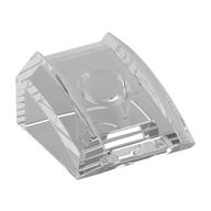 Lego Brick Curved 2 x 2 with Lip, No Studs / Trans-Clear
