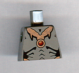 Lego Torso SW Geonosian Pattern / Dark Gray