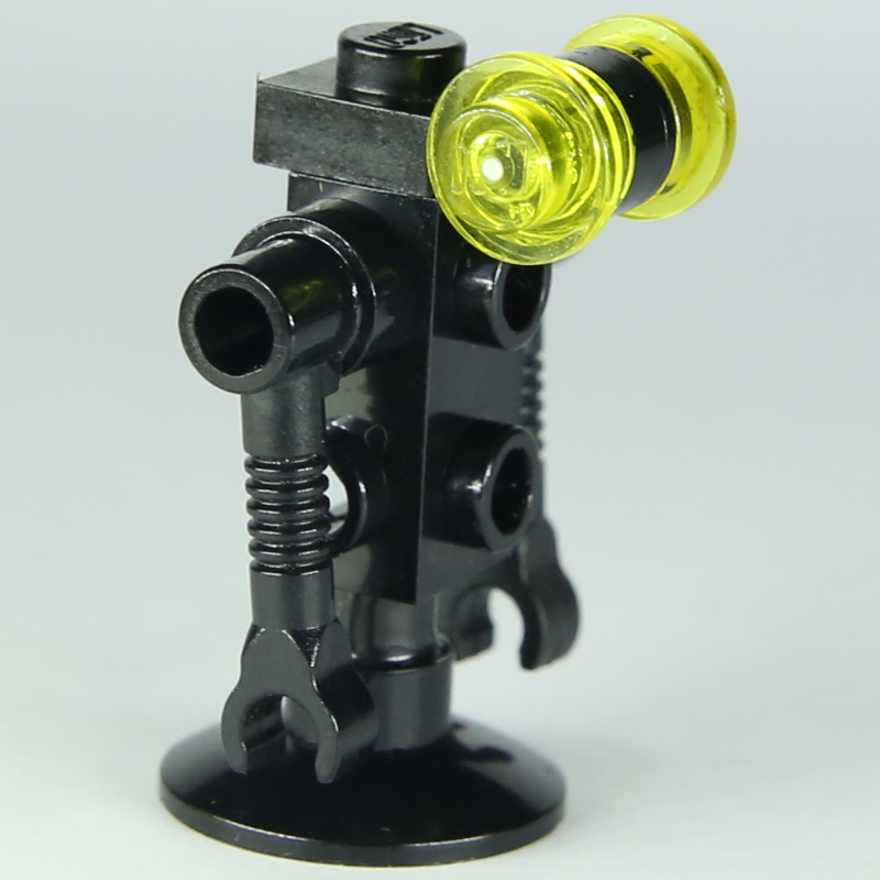 Lego Futuron Droid - Black, Trans-Yellow Eyes