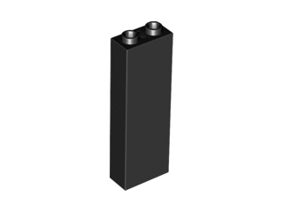 Lego Brick 1 x 2 x 5 / Black