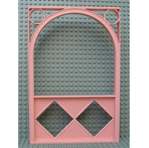 Lego Scala, Building, Wall, Arched 18 x 2 x 22 2/3 / Light Salmon