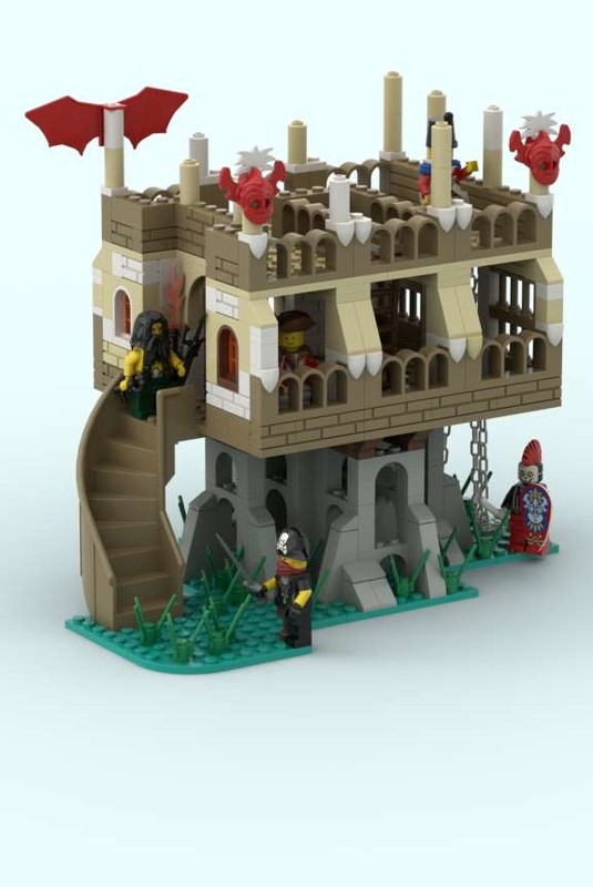 Lego Simple watchtower in the water