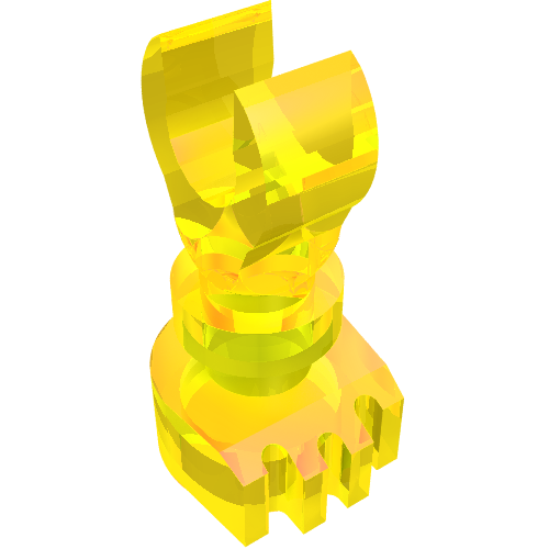 Lego Leg Skeleton / Trans-Yellow