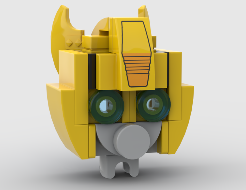 Lego Bumblebee head with light piping