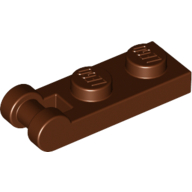 Lego Plate Special 1 x 2 with Handle on End [Closed Ends] / Reddish Brown