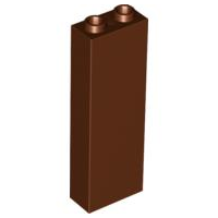 Lego Brick 1 x 2 x 5 / Reddish Brown