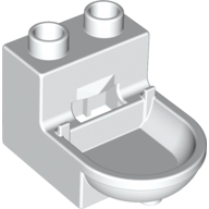 Lego Duplo Toilet (without Rim) / White