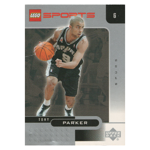 Lego Trading Card, NBA: Tony Parker, San Antonio Spurs #9 / [No Color/Any Color]