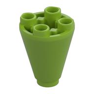 Lego Cone 2 x 2 x 2 Inverted / Lime
