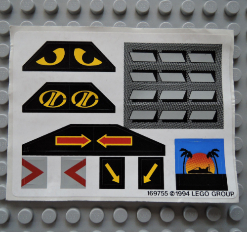 Lego Sticker Sheet for Set 8485-1 / [No Color/Any Color]