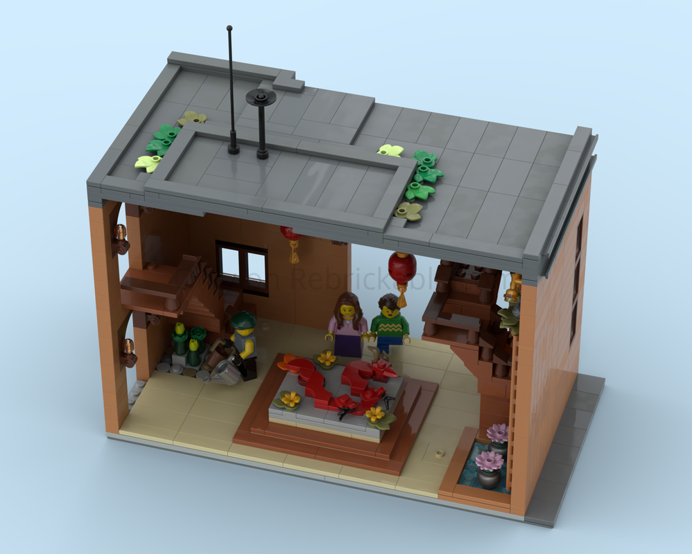 Lego Dragon Courtyard Seafood Restaurant - Part 2 (Transit & Exhibition Hall)