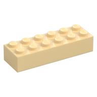 Lego Brick 2 x 6 / Tan