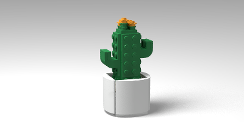 Lego Cacti in a pot
