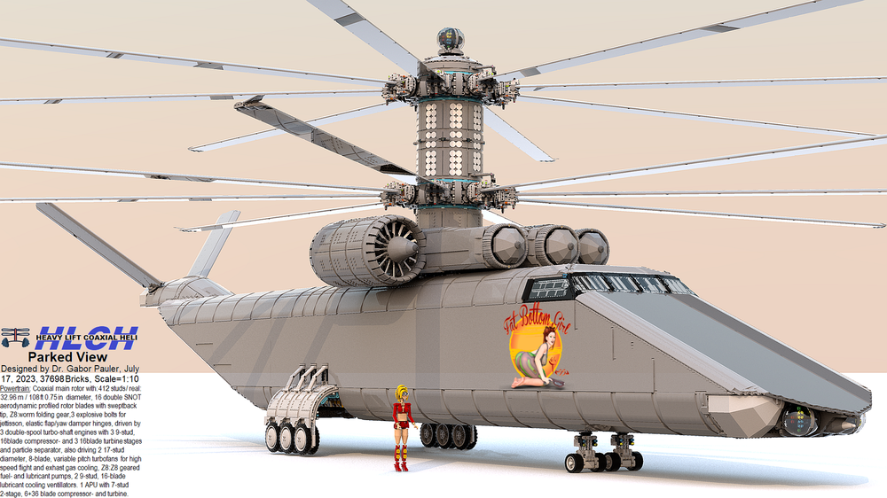 Lego Heavy Lift Coaxial Helicopter