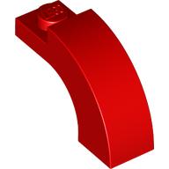 Lego Brick Arch 1 x 3 x 1 2/3 Curved Top / Red