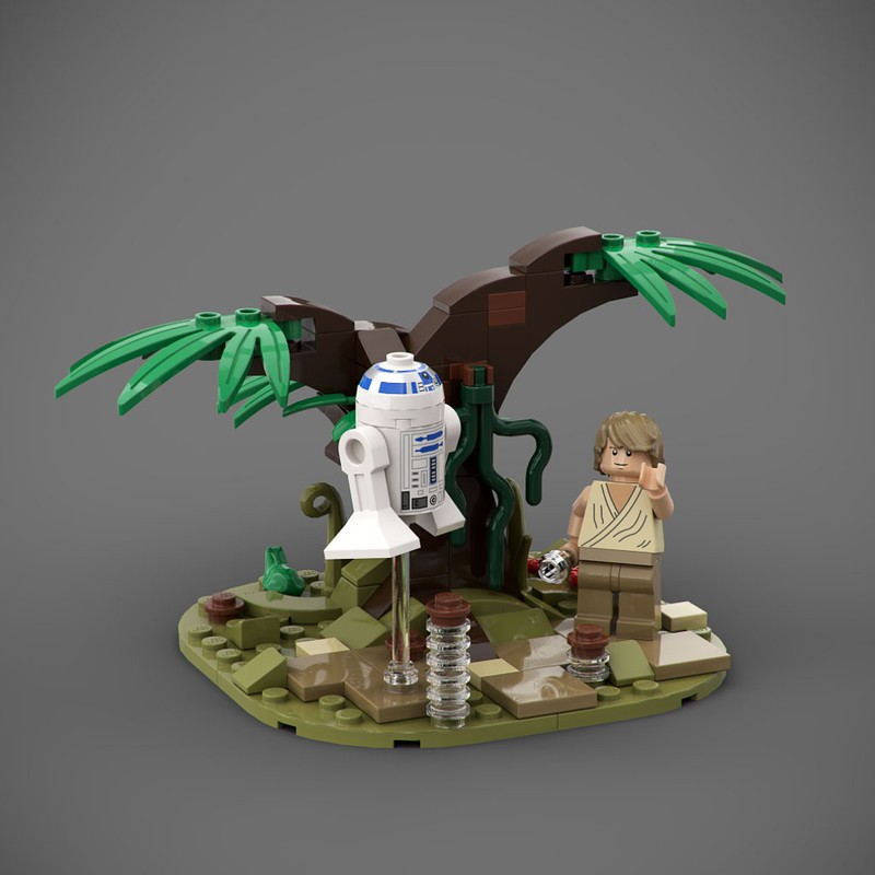 Lego Luke Skywalker Force Training