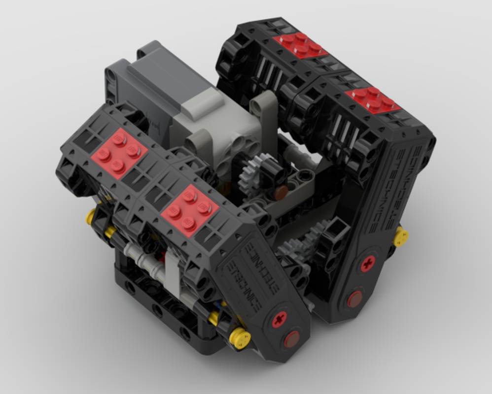 Lego Two speed gearbox 4xbuggy/buwwiz motors easy modificated on 6/8 motors version2 with stopper and neutral