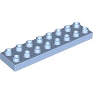 Lego Duplo Plate 2 x 8 / Bright Light Blue