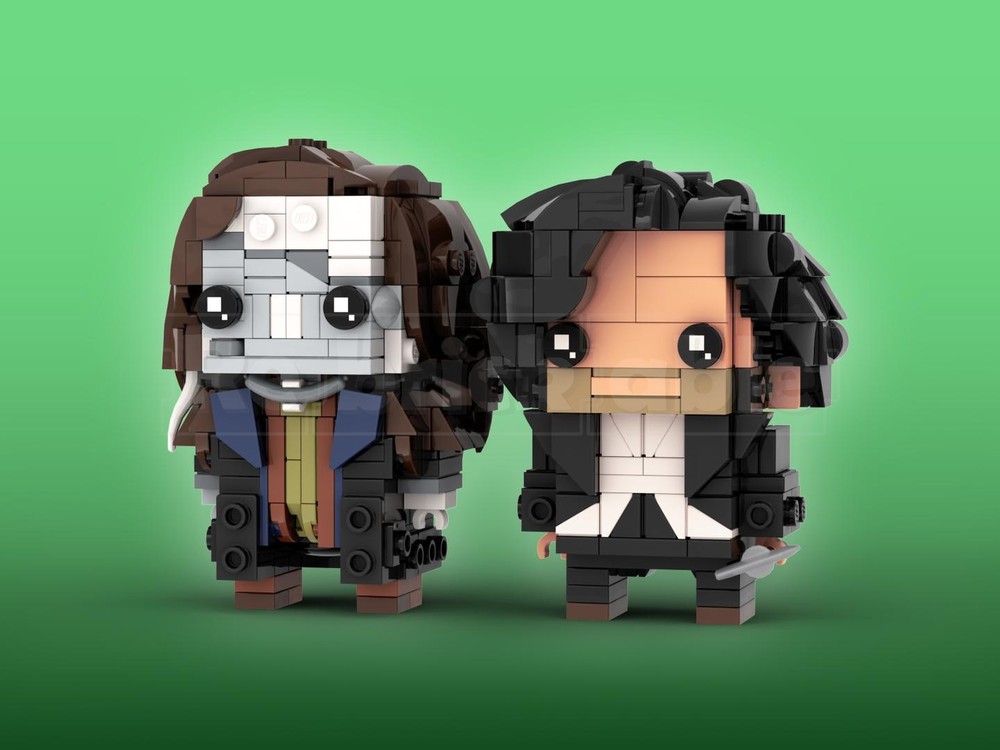 Lego Victor & The Creature Brickheadz LEGO MOC - Frankenstein