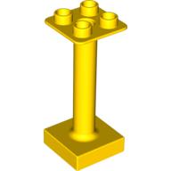 Lego Duplo Support / Umbrella Stand with Square Base (fits 92002) / Yellow