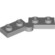 Lego Hinge Plate 1 x 4 Swivel Top / Base - Hollow Clip [Complete Assembly] / Light Bluish Gray