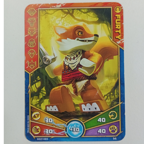 Lego Trading Card, Legends of Chima Deck #1: 96 (Furty) / [No Color/Any Color]