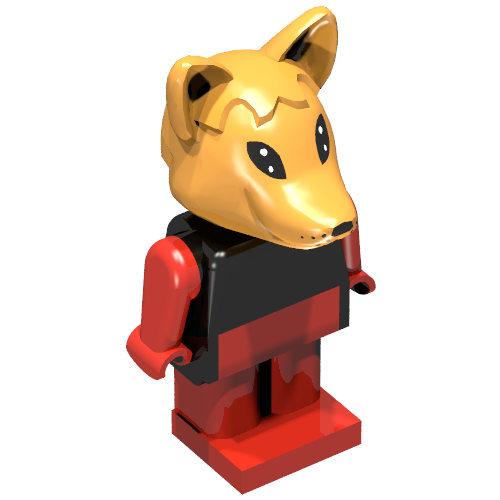Lego Fabuland Figure Fox 1 / Black