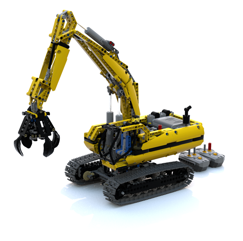 Lego Modification 8043 Grab Crane Excavator