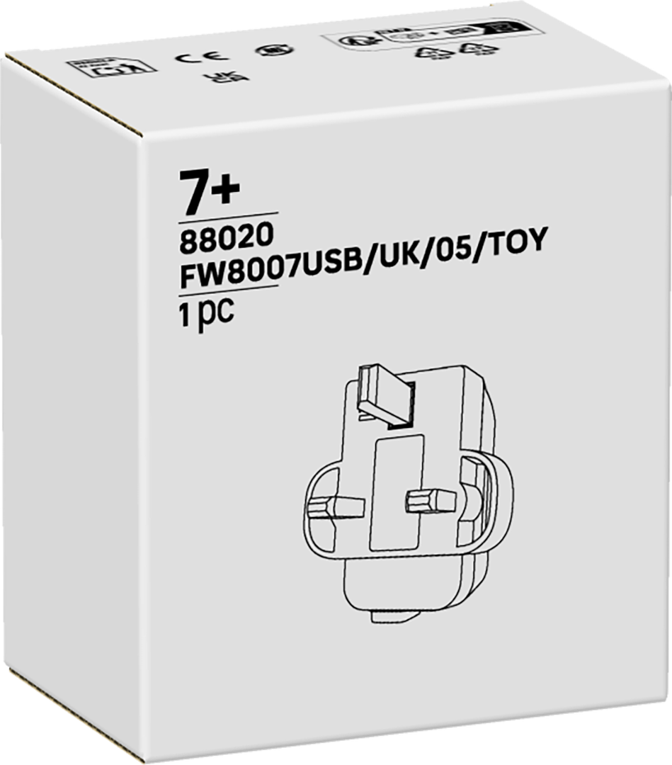 Lego USB Power Adapter Type G (Black)