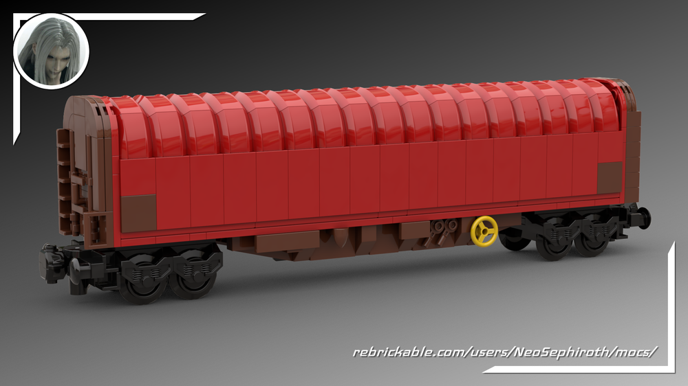 Lego Tarpaulin wagon Rils 652 red