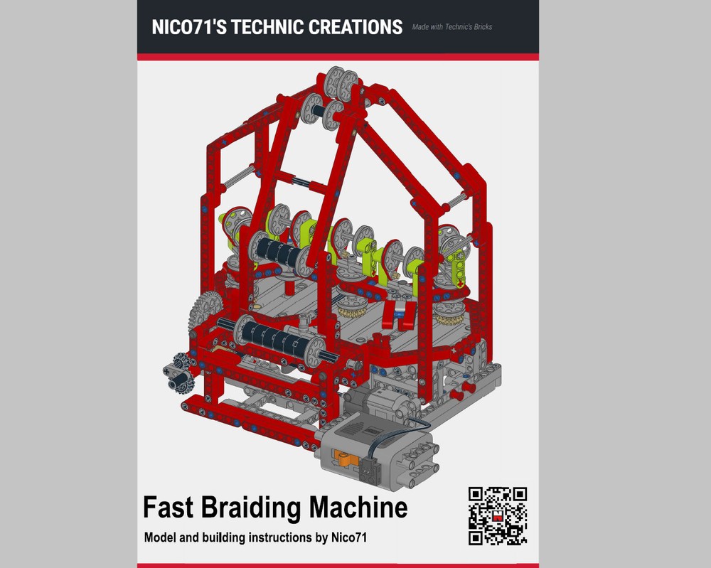 Lego 5 Reels Braiding Machine (updated version)