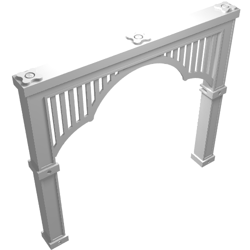 Lego Scala, Building, Arch 22 x 2 x 16 1/3 / White