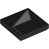 Lego Tile 2 x 2 with Light Bluish Grey Shape (Collar) Print