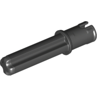 Lego Technic Axle Pin 3L with Friction Ridges Lengthwise and 2L Axle / Black