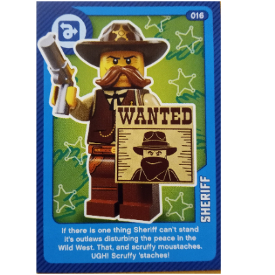 Lego Trading Card, Create the World Living Amazingly - Sheriff / [No Color/Any Color]