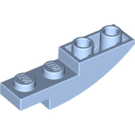 Lego Brick Curved Inverted 4 x 1 / Bright Light Blue