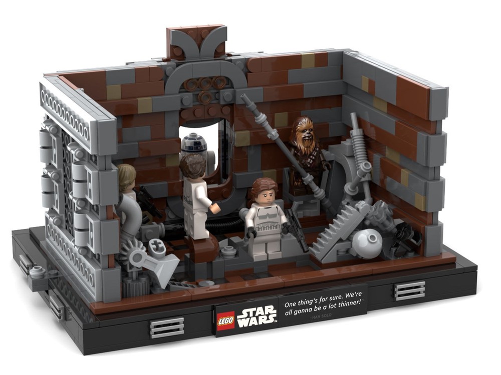 Lego Opening Door for Death Star trash compactor