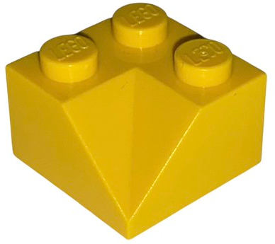 Lego Slope 45 2 x 2 Double Concave / Yellow