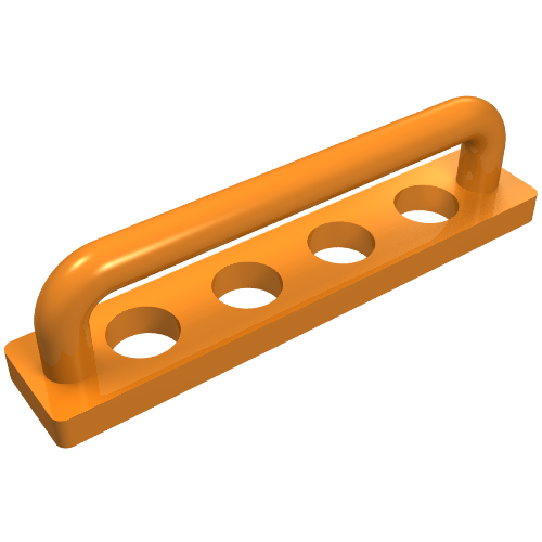 Lego Scala, Equipment, Towel Bar 1 x 5 / Orange