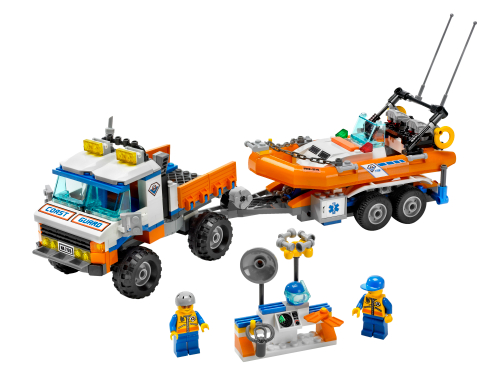 Lego Coast Guard Truck with Speed Boat