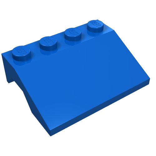 Lego Wheel Arch, Mudguard, Slope 3 x 4 / Blue