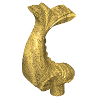Lego Animal, Fish, Ornamental / Pearl Gold