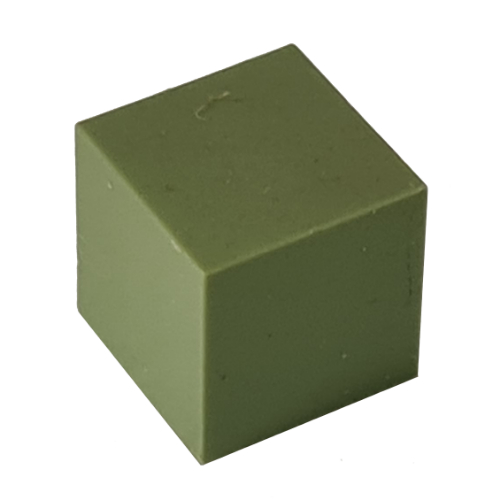 Lego Modulex Tile 1 x 1 with No Lining / Modulex Olive Green
