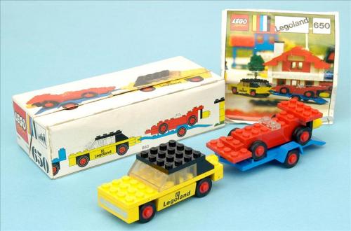 Lego Car with Trailer and Racing Car
