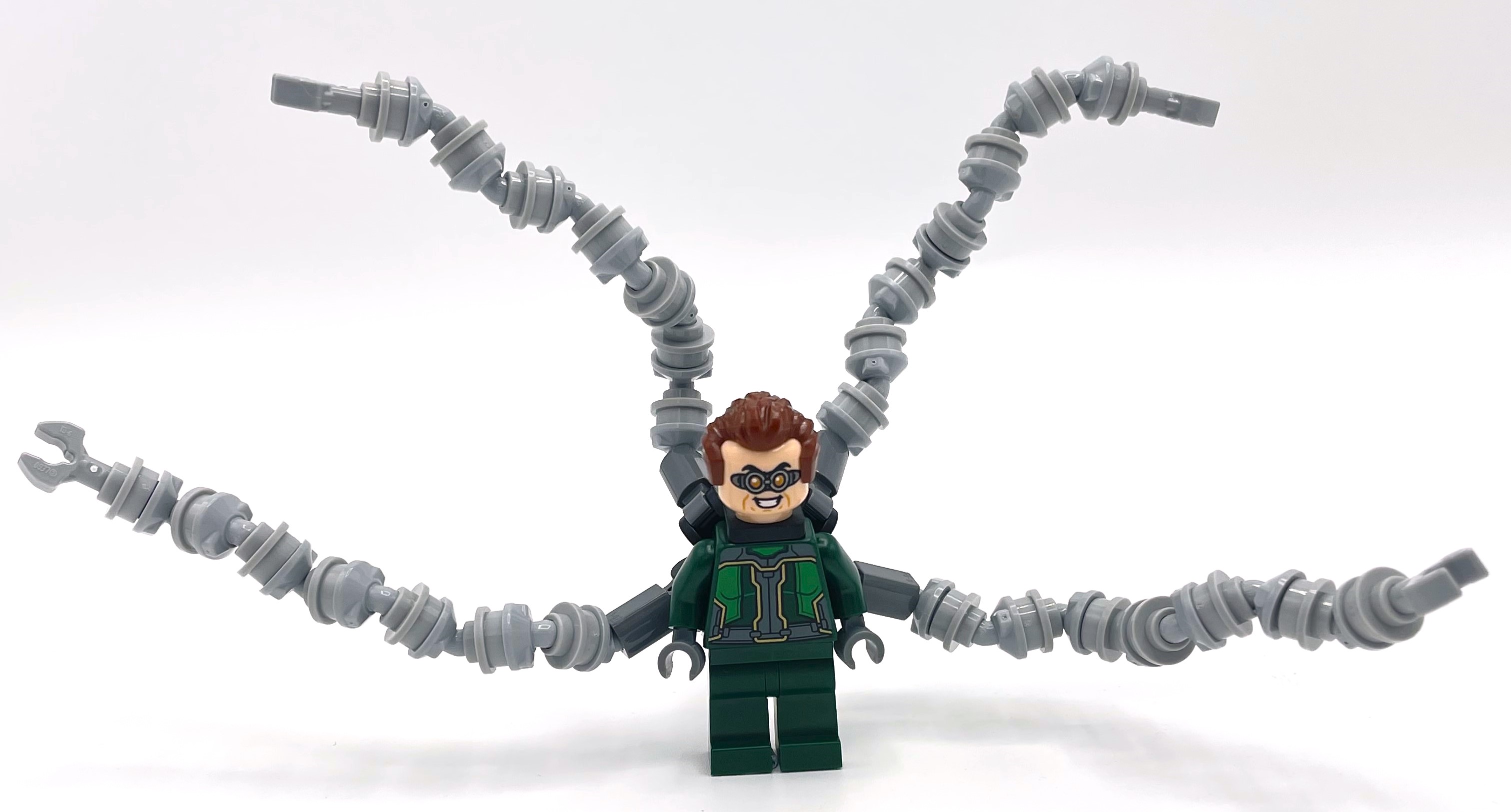 Lego Dr. Octopus / Doc Ock, Dark Green Outfit, Neck Bracket