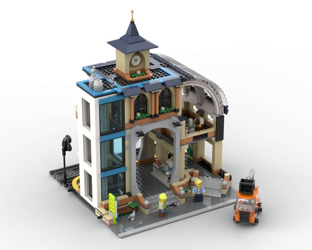 Lego Central Train Station Modular Build