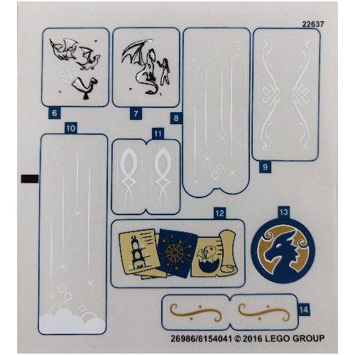 Lego Sticker Sheet 2 for Set 41178-1
