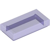 Lego Tile 1 x 2 with Groove / Trans-Purple