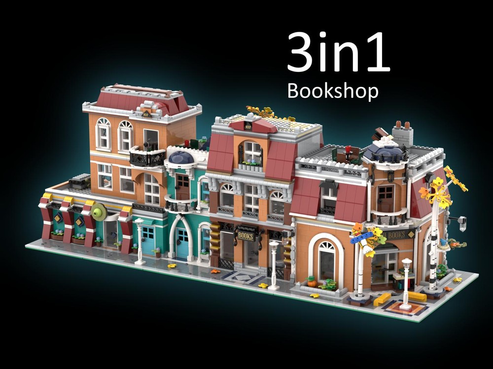 Lego 3in1 10270 Bookshop Alternative Builds