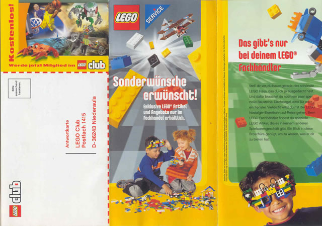 Lego 2003 Small Service Packs German